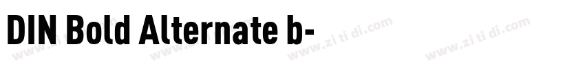 DIN Bold Alternate b字体转换
